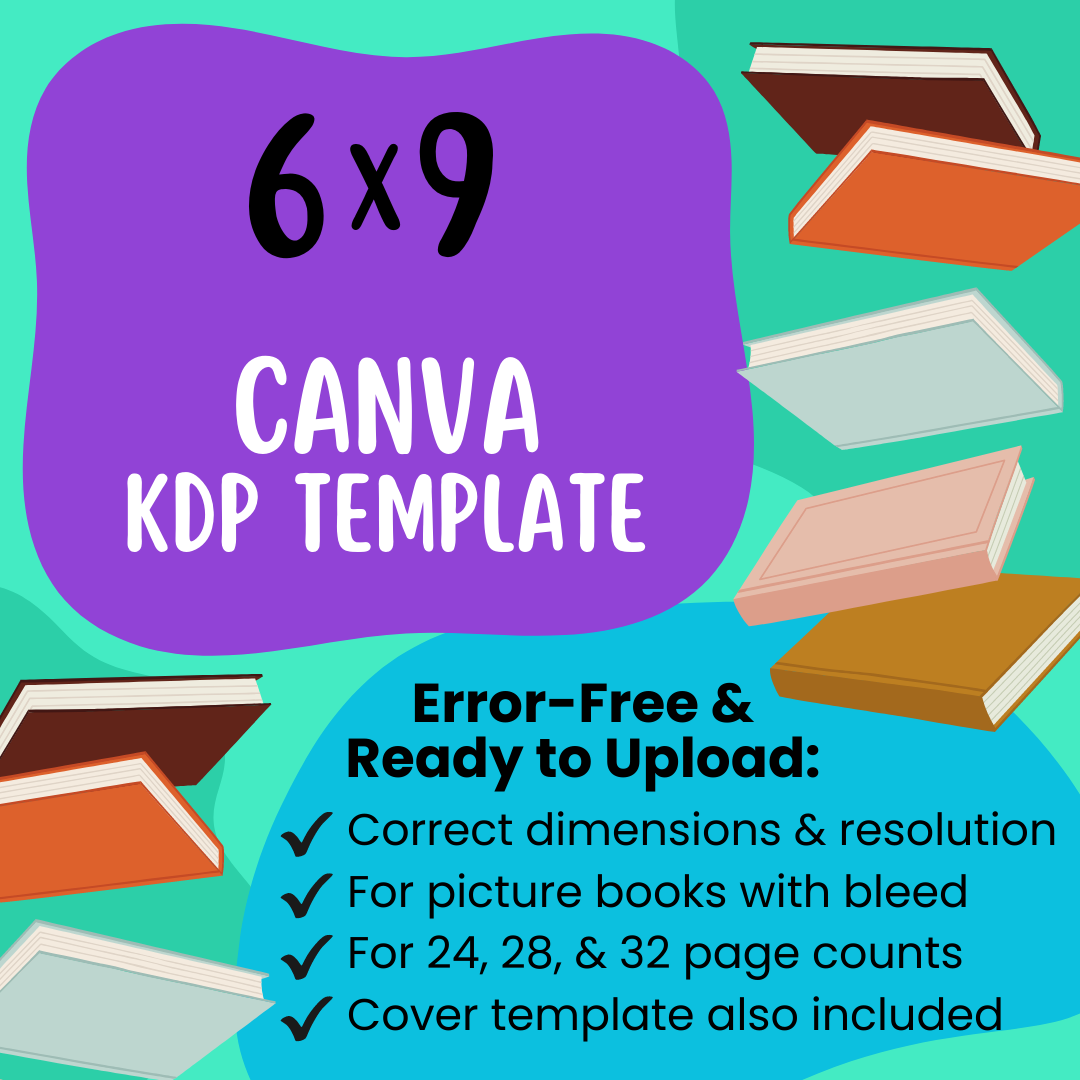 6x9 KDP Children's Book Canva Template (Paperback)