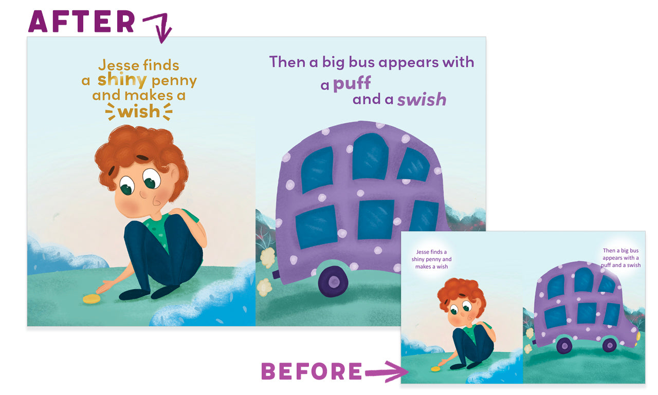 Children's Book Page Layout & Graphic Design